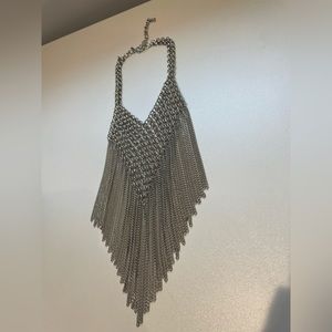 Express Oversized Fringe Necklace